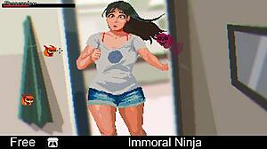 immoral ninja comedy with erotic oral scenes