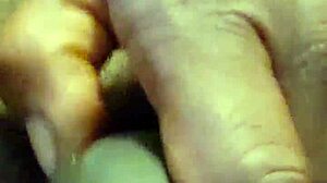 ebony milf self pleases her ass