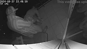 Real cheating wife fucks best friend on hotel balcony