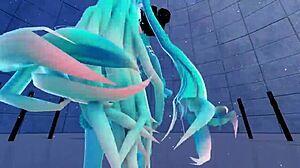 Blue k nights featuring cat fate cosplay in 3d vr180