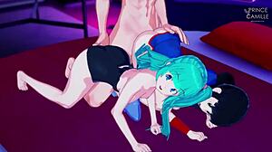 Bulma and Chichi's Threesome Adventure - Kamehasutra Style