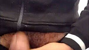 Naughtiness in gym bathroom with guys in sheer