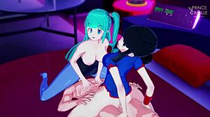 Bulma and Chichi's Threesome Adventure - Kamehasutra Style