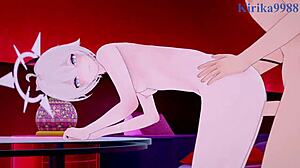 hatami erika and nakatsukasa kirino have intense sex in blue archive hentai 😏