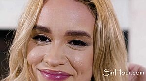 Intimate moments with blonde neighbor Khloe Kingsley and Robby Apples