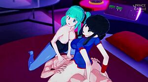 Bulma and Chichi's Threesome Adventure - Kamehasutra Style