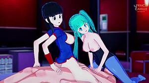 Bulma and Chichi's Threesome Adventure - Kamehasutra Style