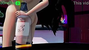 milf futanari fucks at the bar in rwby hentai night