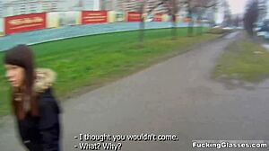 fucking glasses - teen dania gets banged hard on sunny balcony