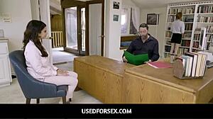 Latina Teen Feels Intense Pleasure During Law Firm Interview Fuck