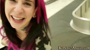 Goth Girl Explores Anal Fingering