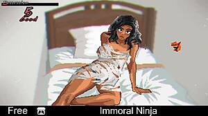immoral ninja comedy with erotic oral scenes
