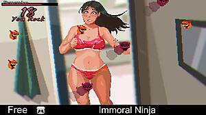 immoral ninja comedy with erotic oral scenes