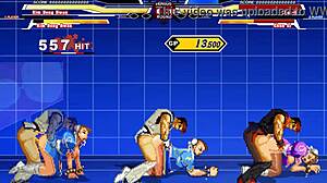 chun-li moans as she takes cum in six hentai positions
