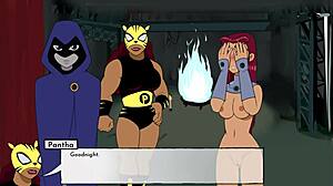 Intense hentai dating game in 18titans episode 56 where characters get jinxed again in wild scenes