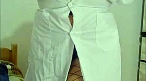 Amateur redhead Latina nurse hints at mounting patient's cock eagerly