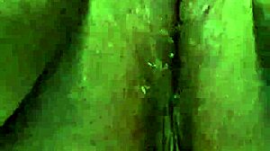 ebony milf self pleases her ass