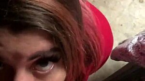 Amateur Bbw Sucks Big Cock In Garage