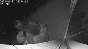 Real cheating wife fucks best friend on hotel balcony