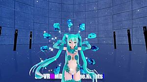 Blue k nights featuring cat fate cosplay in 3d vr180