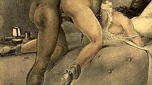 Vintage Erotic Drawings Of Anime Characters In INTENSE Scenes