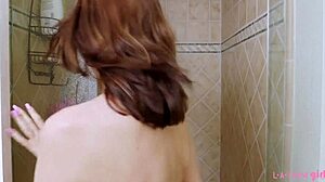 Captivating Brunette Enjoys a Sensual Shower