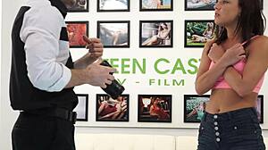 Teenage slut amara romani fucked roughly by casting agent