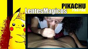 mexican college girl with glasses learns to suck dick and gets cumshot