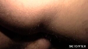 Bold gay ass splash in intense action