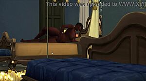 Demi is rubbing one out in this hentai scene