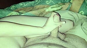 Handjob is good with milf oral masturbation