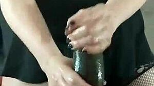 sxydani with her big tits gives a wet handjob to that huge black cock from tysonsbigblackcock, talking dirty all the way.