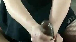 sxydani with her big tits gives a wet handjob to that huge black cock from tysonsbigblackcock, talking dirty all the way.