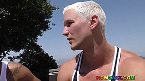 big black cock blowjob after gym workout