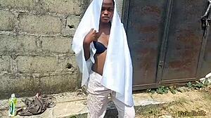 Ijeoma bush fucks strange man outdoors