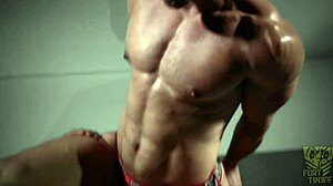 He was bound tight for a rim chair session