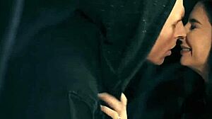 Michael Vegas fucks Joanna Angel's ass roughly in outdoor camping scene