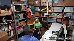 Blonde Teen's 69 Cumshot Spotted by LP Officer