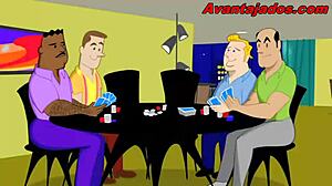 European Gay Brazilian Card Game Animation