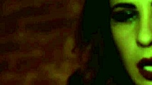 Sexy Devil Drips Hot Wax On Big Clit And Nipples