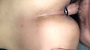 eating her gaping asshole and vagina