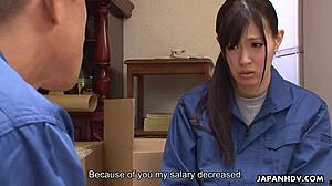 Japanese Worker Nozomi Koizumi Sucks Dick with Raw Desire