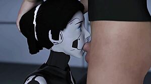 projekt passion blowjob from horny busty brunette ai sex robot girl gaming visual novel