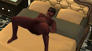 Demi is rubbing one out in this hentai scene