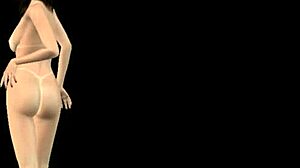 Intense hentai action as the beautiful girl strikes sexy poses in multiple positions!