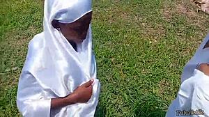 Ijeoma bush fucks strange man outdoors