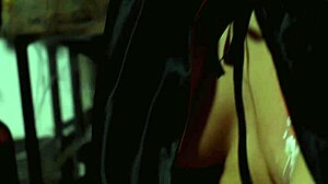 Sexy Devil Drips Hot Wax On Big Clit And Nipples