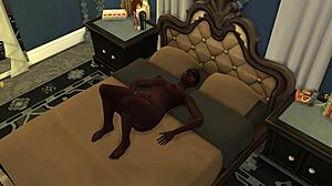 Demi is rubbing one out in this hentai scene