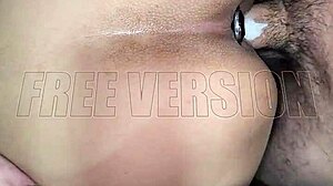 eating her gaping asshole and vagina