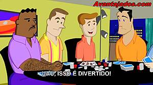 European Gay Brazilian Card Game Animation